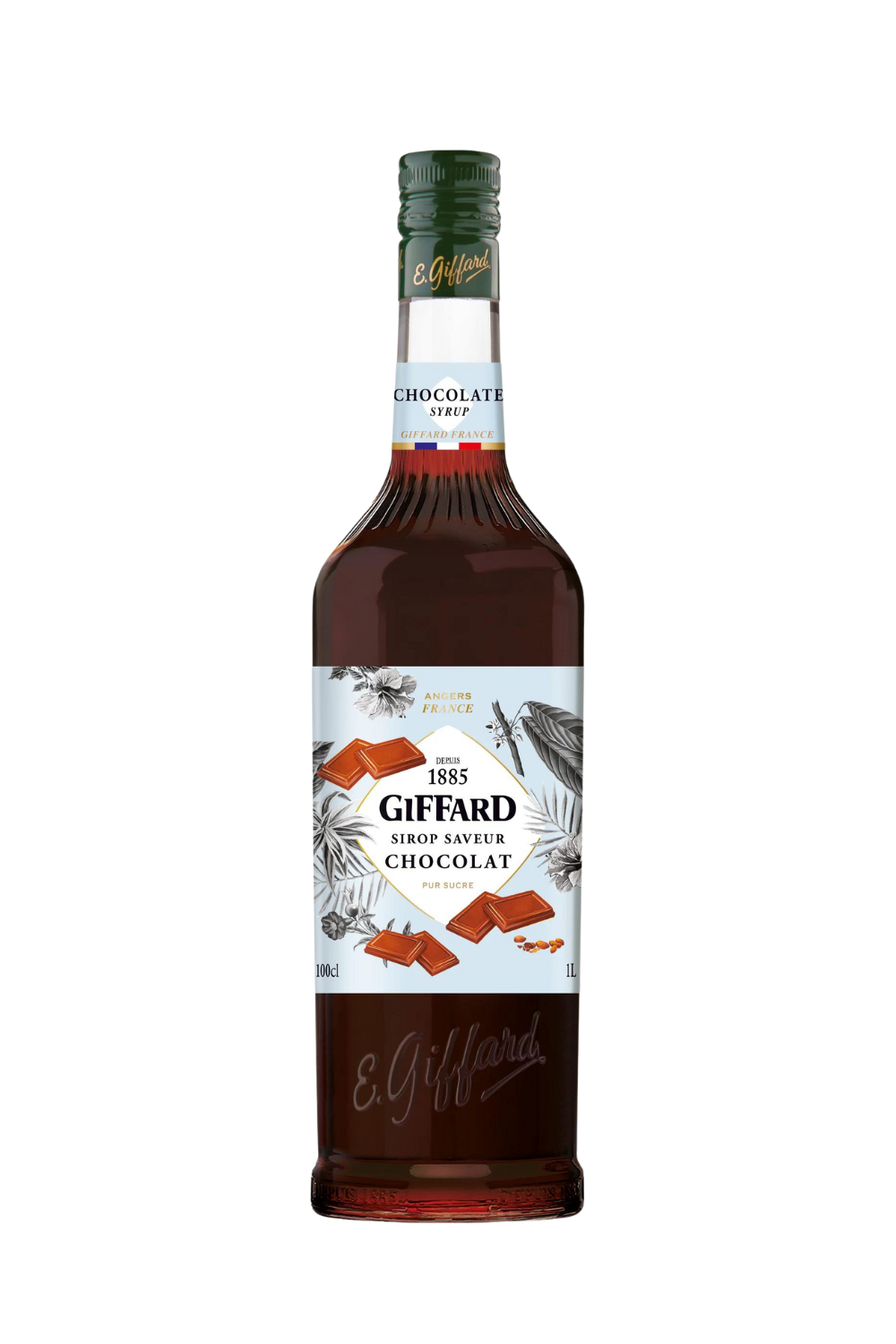 WS | Giffard Chocolate Syrup, 2 Pack - 2 x 1 Litre | Bottles