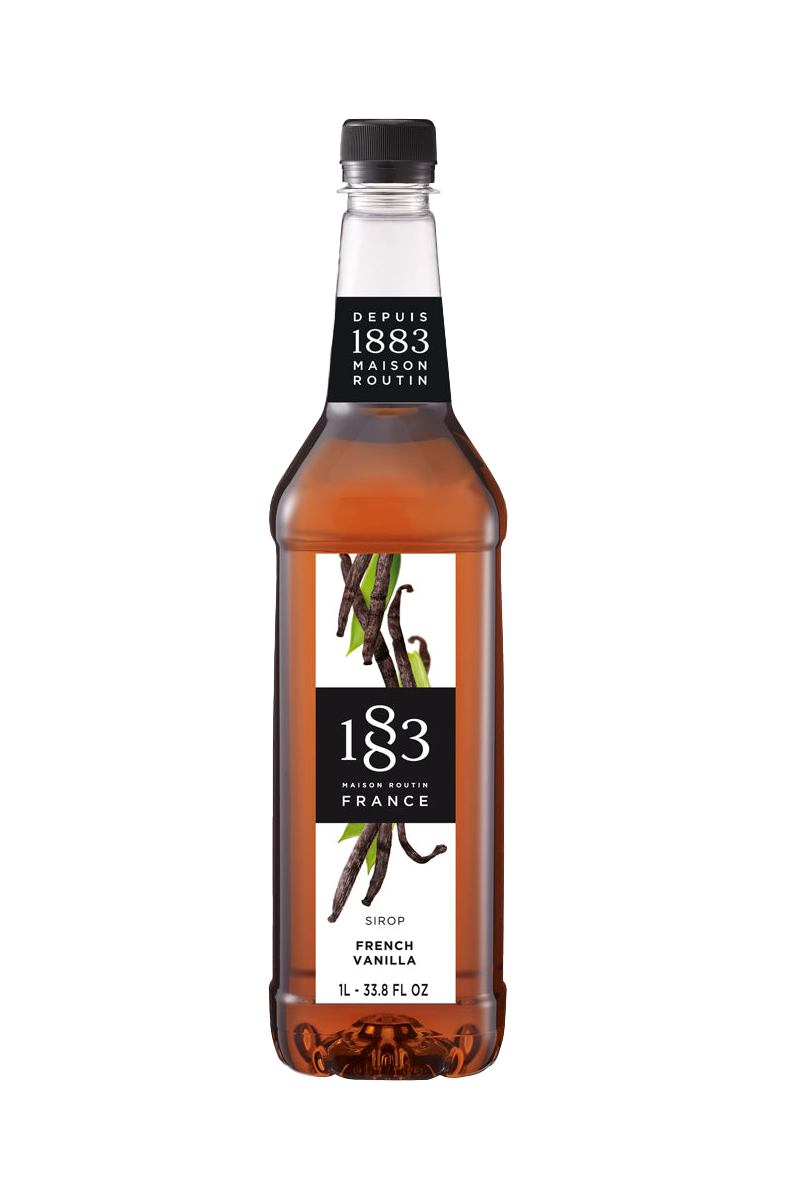 1883 Coffee Syrup - French Vanilla - 2 x 1 L Bottle Pack