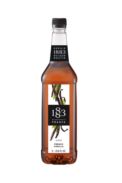 1883 Coffee Syrup - French Vanilla - 2 x 1 L Bottle Pack