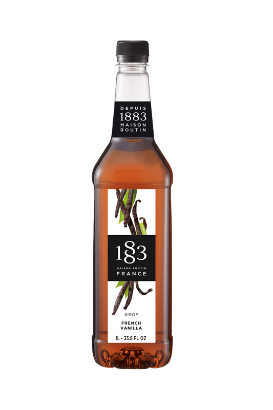 1883 Coffee Syrup - French Vanilla - 2 x 1 L Bottle Pack