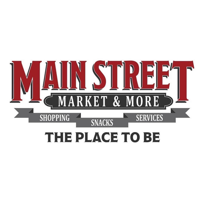 Logo of Main Street Market & More with text on a white background